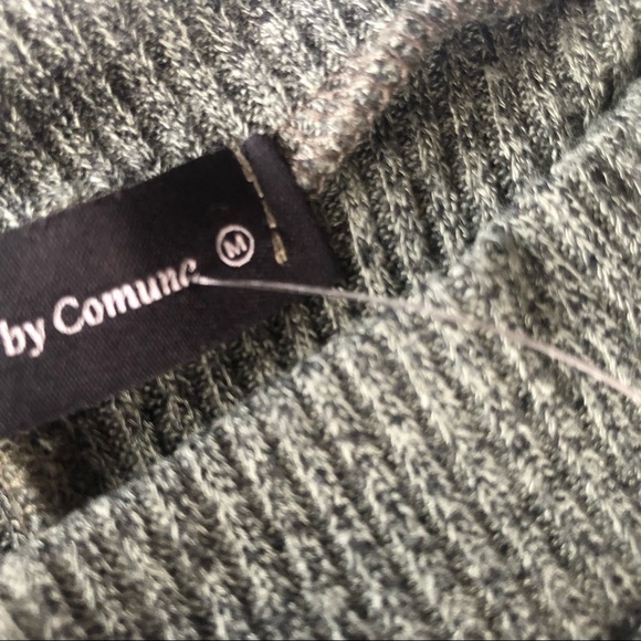 NWT Michele by Comune Mock Neck Sleeveless Dress Size M Darker Khaki Green - Picture 7 of 9